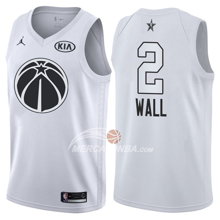 Maglia NBA John Wall All Star 2018 Washington Wizards Bianco